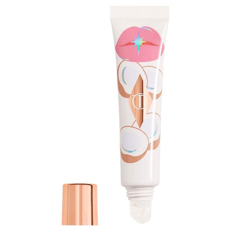 Strawberry, apricot, and coconut jelly lip balm